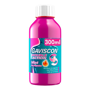 Gaviscon Double Action Heartburn Liquid Mint 300Ml
