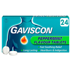 Gaviscon Original Peppermint 24 Tablets
