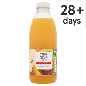 Tesco 100% Pressed Apple & Mango Juice 1 Litre