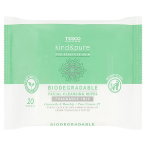 T Kind & Pure 20 Biodegradable Facial Cleansing Wipes
