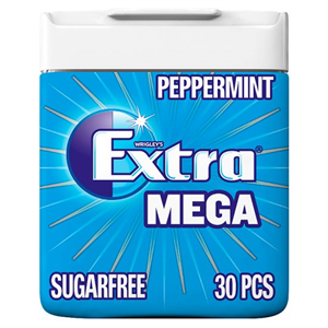 Wrigley's Extra Mega Peppermint Sugar Free 30 Pack 66G