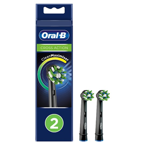 Oral-B Black Cross Action Replacement Electric Toothbrush Heads 2