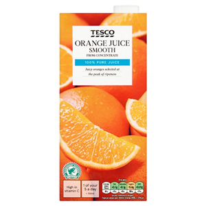 Tesco Orange Juice Smooth 1 Litre
