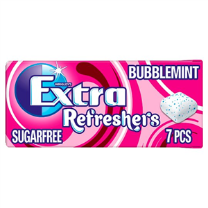 Wrigleys Extra Refresher's Gum Bubblemint 7 Pieces