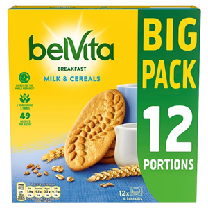 Belvita Milk & Cereal Biscuits 12 Pack 540G