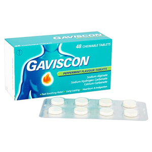 Gaviscon Original Peppermint 48 Tablets
