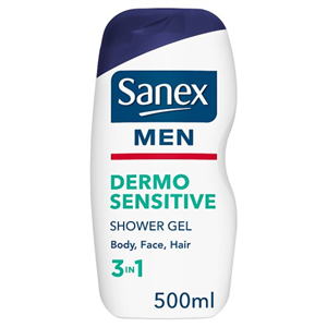 Sanex Mens Sensitive Skin Shower Gel 500Ml