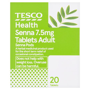 Tesco Health Senna 7.5G Tablets Adult 20'S