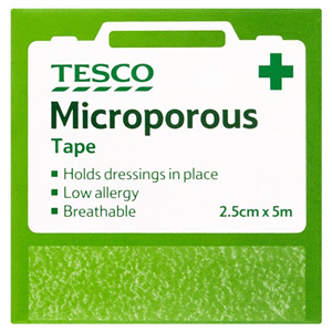 Tesco Microporous Tape 5Mx2.5Cm