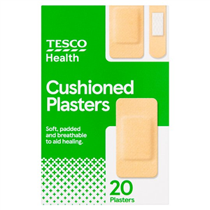 Tesco Assorted Cushioned Plasters 20'S