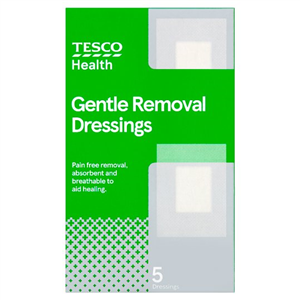 Tesco Health Gentle Removal Dressing 5 Pack