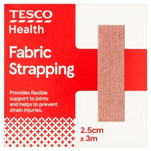 Tesco Health Fabric Strapping 2.5 Cm X 3M