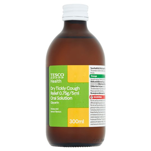 Tesco Health+ Dry Tickly Cough 300Ml