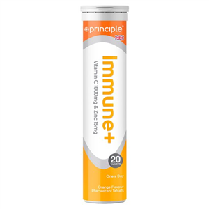Principle Immune Orange Flavoured Tablets Effervescent 20 Pack