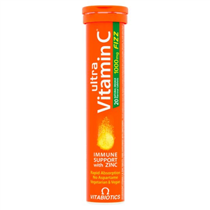 Vitabiotics Ultra Vitamin C Effervescent Orange Tablets 20S