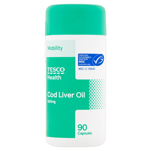 Tesco Health Cod Liver Oil 500Mg 90 Capsule
