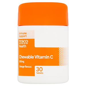 Tesco Chewable Vitamin C 200Mg X30