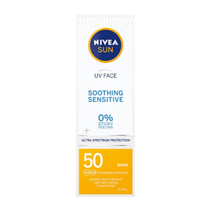 Nivea Sun Ultra Violet Face Soothing Sensitive Spf 50 50Ml