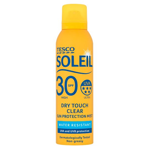 Tesco Soleil Dry Touch Sun Protection Mist Spf30 200Ml