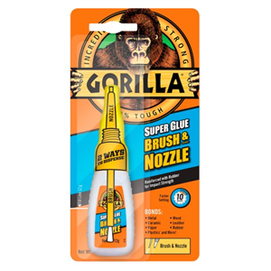 Gorilla Superglue 12G Brush & Nozzle
