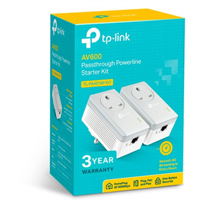 Tp-Link 600Mbps Passthrough Powerline Kit