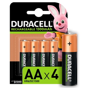 Duracell Rechargeable AA 4 Pack 