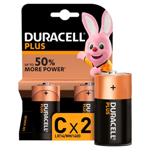 Duracell Plus C 2 Pack