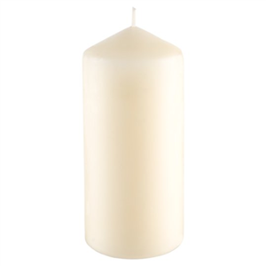 Tesco Medium Unfragranced Pillar Candle - Ivory