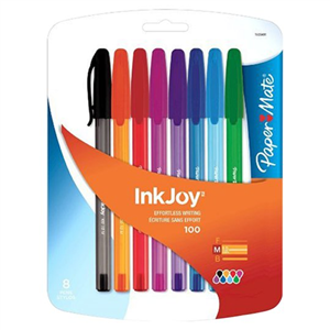 Papermate Inkjoy 100 Assorted Capped Fashion 8 Pack