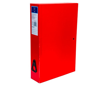 Tesco Box File Red