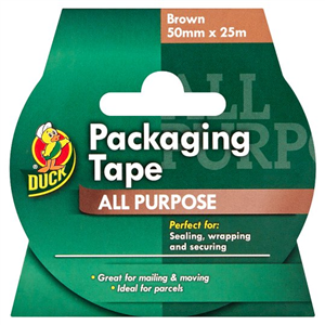 Duck Tape 50Mm X 25M Brown Packaging Tape