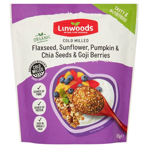 Linwoods Organic Flax Sunflower Seeds Berries 425G