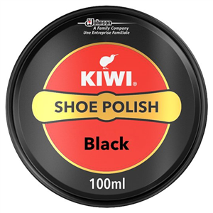 Kiwi Black Leather Shoe Polish 100ml