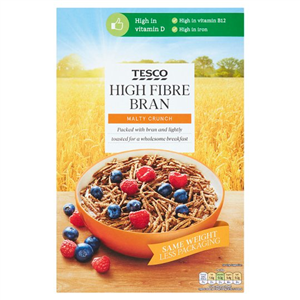 Tesco High Fibre Bran Cereal 750G