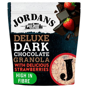 Jordans Deluxe Dark Chocolate Granola & Strawberries 550g