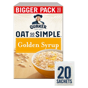 Quaker Oat So Simple 20 Golden Syrup Porridge Sachets 720g