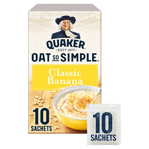 Quaker Oat So Simple Banana Porridge 10 Sachets 348g