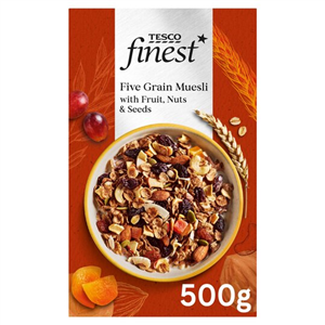Tesco Finest Fruit Nut & Seed Muesli 500G