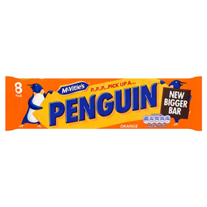 Mcvities Penguin Orange Chocolate Biscuit 8 Pack 196.8g