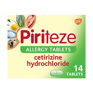 Piriteze Allergy Antihistamine Tablets 14S
