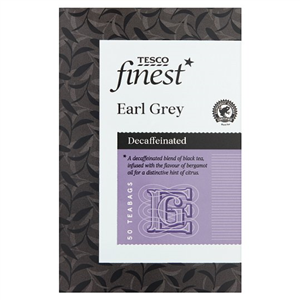 Tesco Finest Decaffeinated Earl Grey 50 Tea Bags 125G