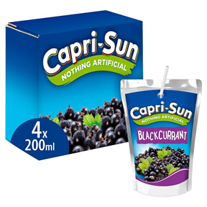 Capri Sun Blackcurrant Juice Drink 4 X 200Ml