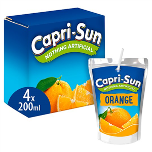 Capri Sun Orange Juice Drink 4 X 200Ml