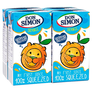 Don Simon My First Juice 100% Orange 4X125ml