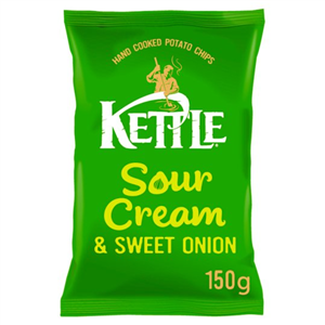 Kettle Chips Sour Cream & Onion Crisps 150 G