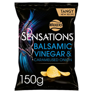 Sensations Onion & Balsamic Vinegar Crisps 150 G