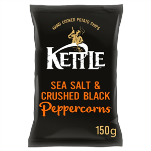 Kettle Chips Sea Salt & Black Peppercorn 150 G