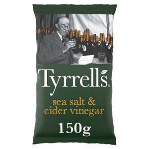 Tyrrells Sea Salted & Cider Vinegar Crisps 150 G