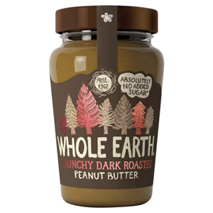 Whole Earth Crunchy Dark Roasted Peanut Butter 340G