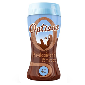 Options Instant Belgian Chocolate Drink 220G